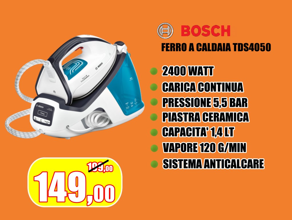 Caldaia a carica continua Bosch con pressione massima 5,5 bar